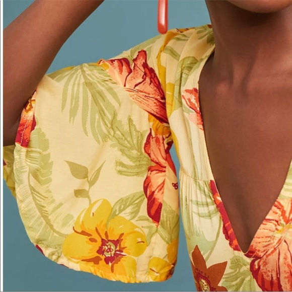 Faithful The Brad Hawaiian Print Rios Dress 8 L - Picture 3 of 4